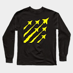 Yellow plane Long Sleeve T-Shirt